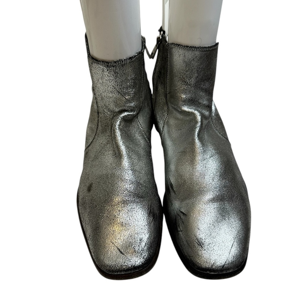 Tom Ford Silver distress ankle boots size 9 - Picture 5 of 16